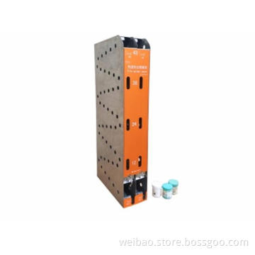 Vertical solder paste advanced first-in-first-out rail